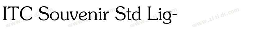 ITC Souvenir Std Lig字体转换